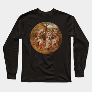 Village Dance - Pieter Bruegel the Elder Long Sleeve T-Shirt